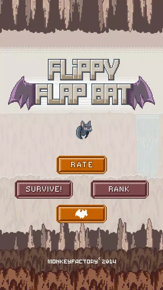 ภาพหน้าจอของ Flippy Flap Bat