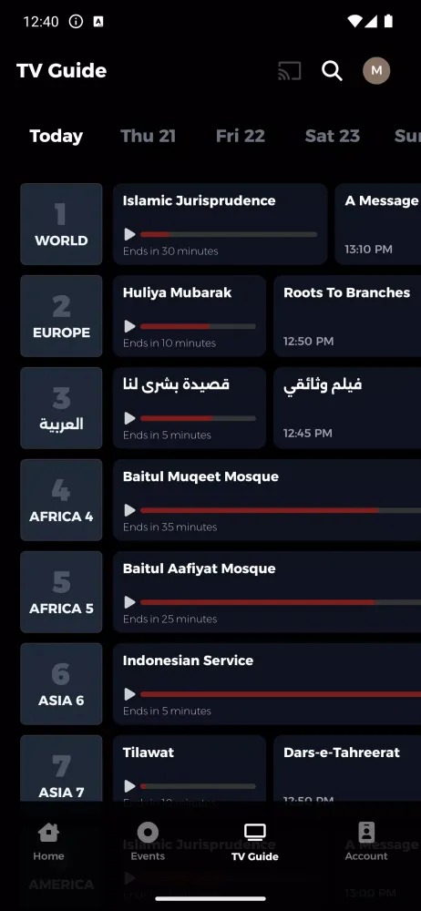 Capturas de pantalla de MTA International
