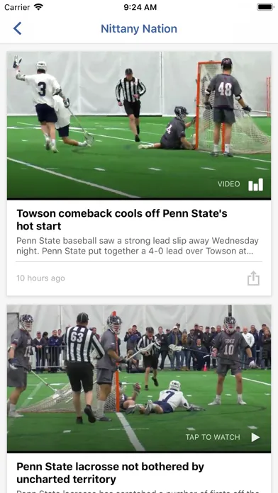 Capturas de tela do The Nittany Nation