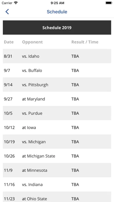 Capturas de tela do The Nittany Nation