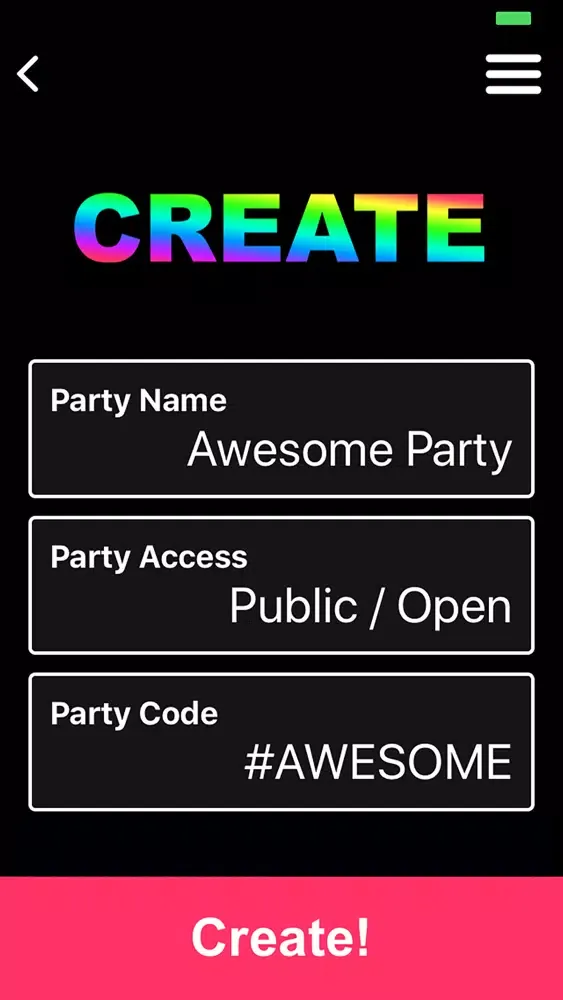 Tangkapan layar PartyPal - Share Pics & Vids