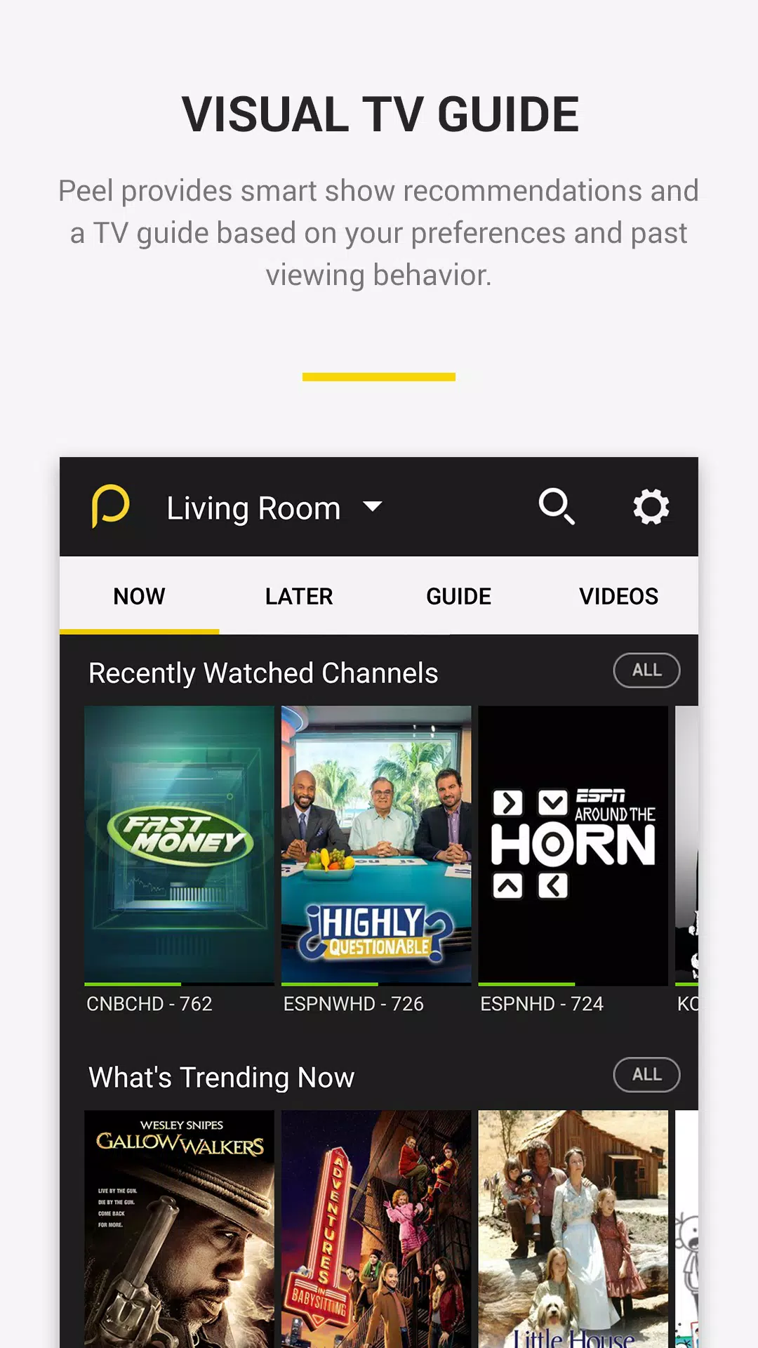 Peel Remote Screenshots