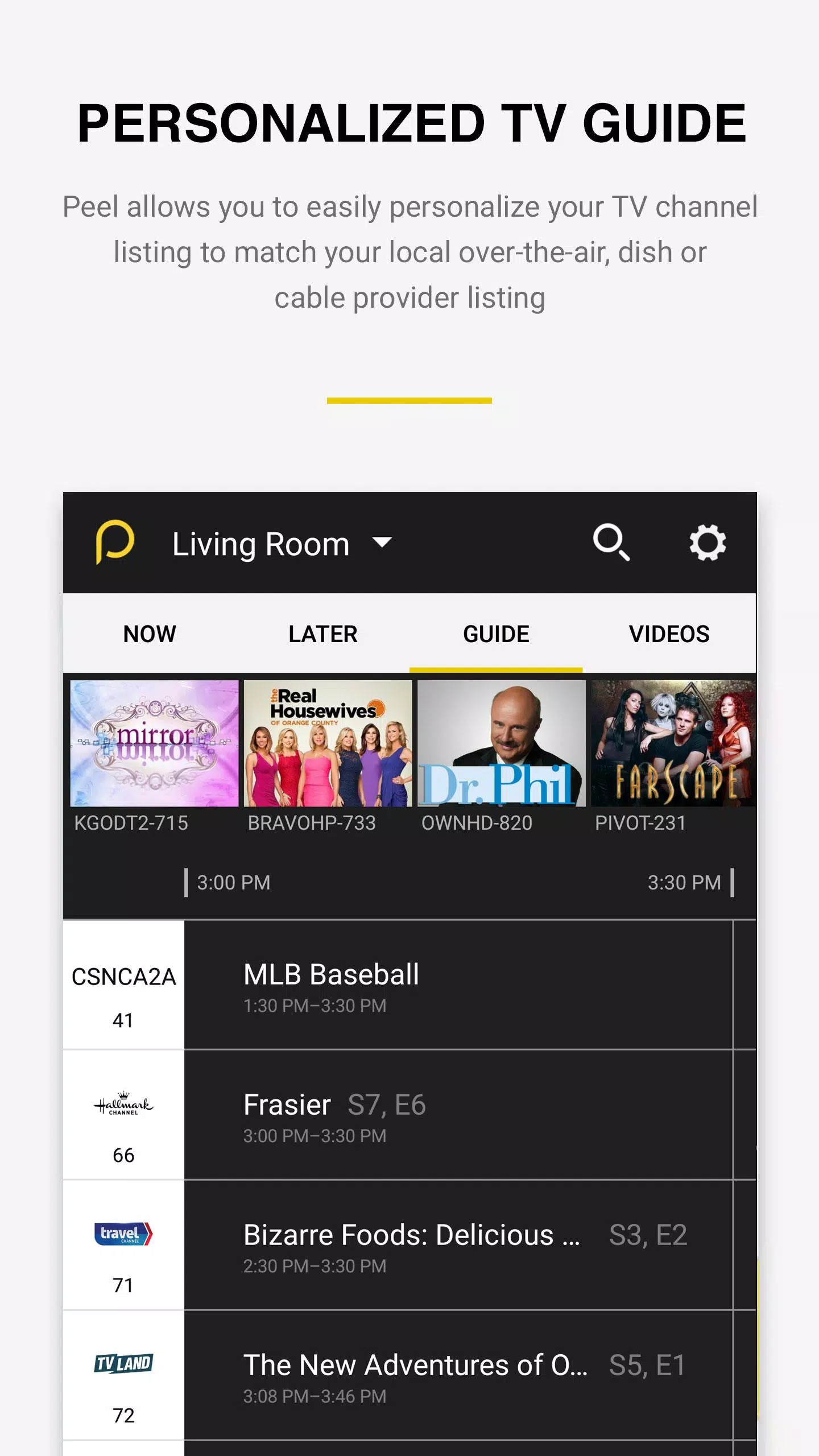 Peel Remote Screenshots