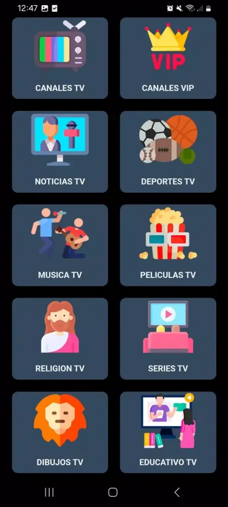 Captures d'écran de TV Canales Peruanos En Vivo