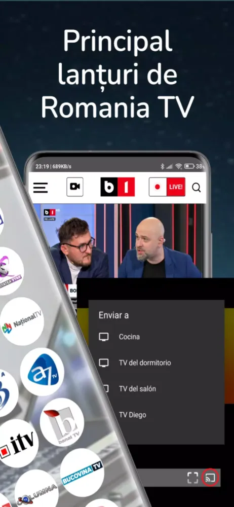 Tangkapan skrin TV România DVB - IPTV