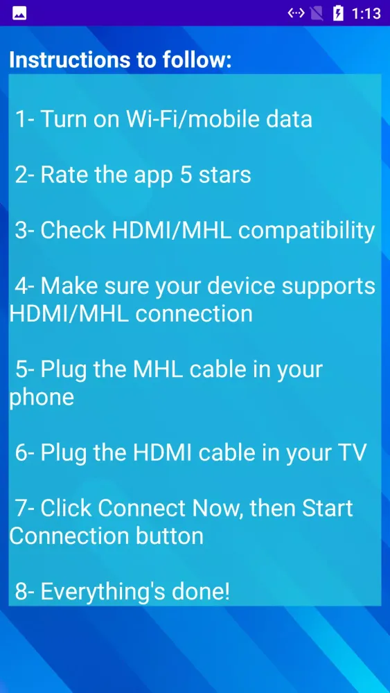 Скриншоты Screen cast HDMI USB connector