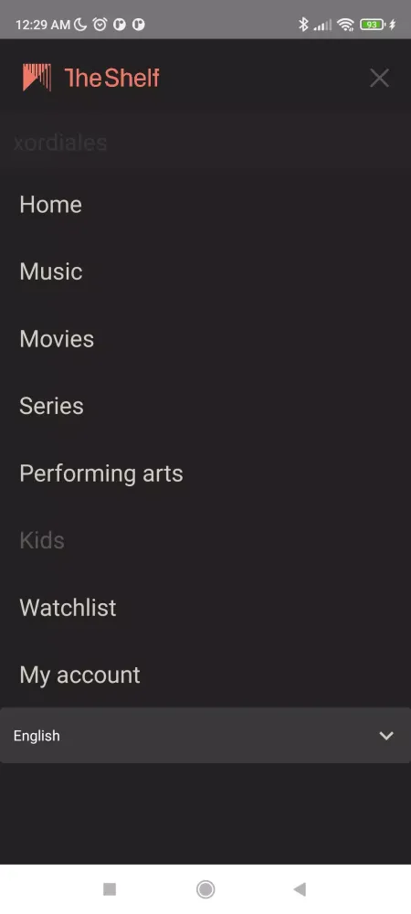 Tangkapan skrin The Shelf TV