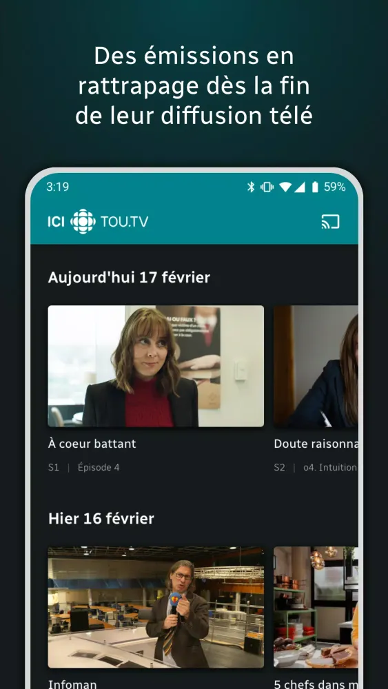 ICI TOU.TV Screenshots