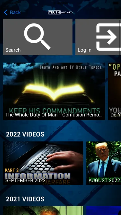 Capturas de pantalla de Truth and Art TV