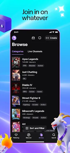 Twitch: Live Game Streaming Screenshots