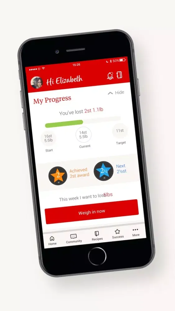Zrzuty ekranu Slimming World