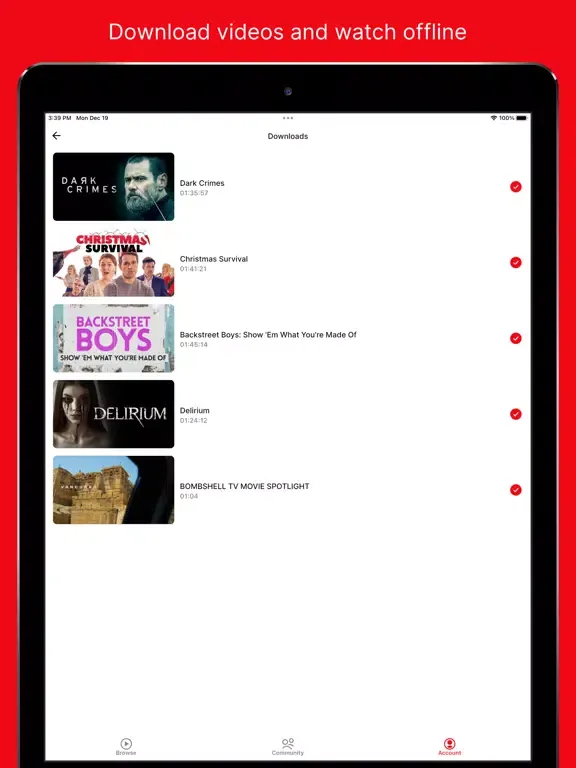 Zrzuty ekranu Bombshell TV Movie Streaming iPad 