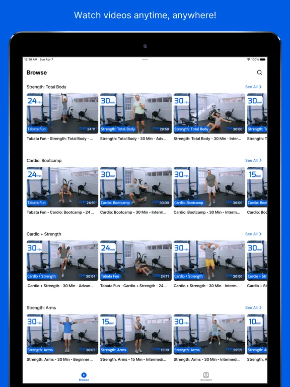Chris Ryan Fitness: Home & Gym iPad  سکرین شاٹس