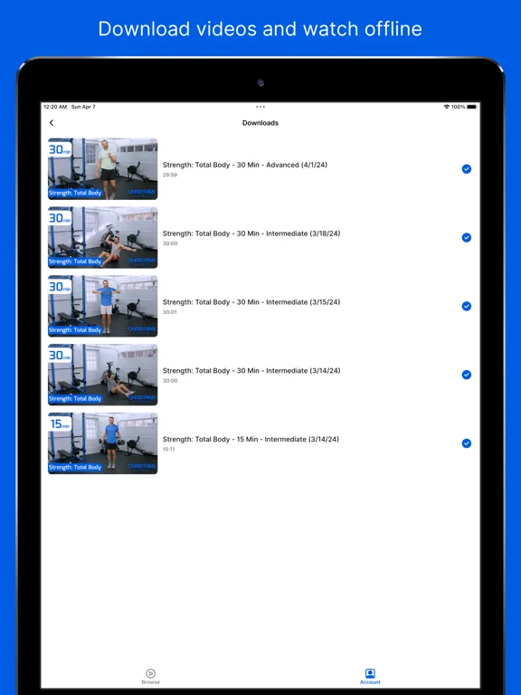 Chris Ryan Fitness: Home & Gym iPad  سکرین شاٹس