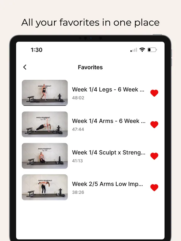 Movement by MK - App iPad  স্ক্রিনশট