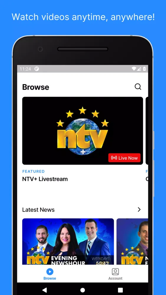 Captures d'écran de NTV+