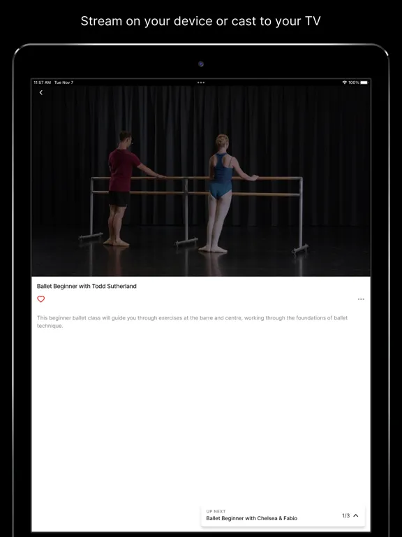 Ảnh chụp màn hình của Sydney Dance Classes On Demand iPad 