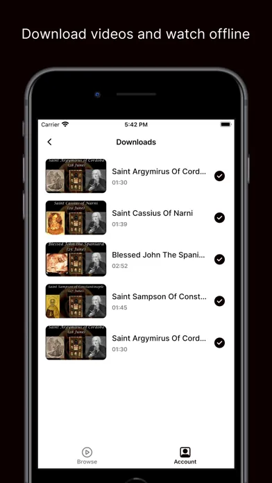Captures d'écran de Sensus Fidelium App