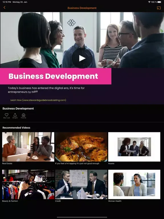 Captures d'écran de Stewards Guide Broadcasting iPad 