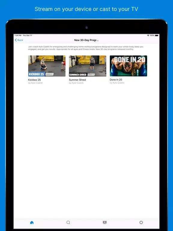 Tapout Fitness TV iPad  स्क्रीनशॉट