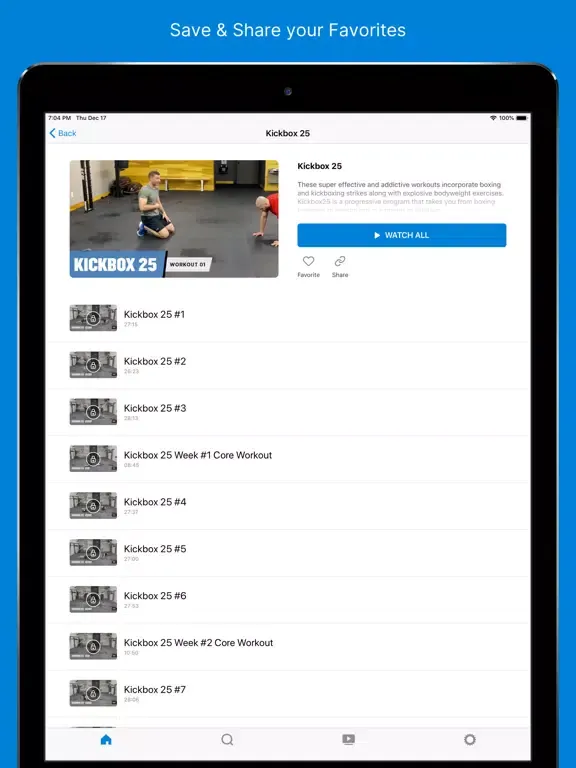 Tapout Fitness TV iPad  स्क्रीनशॉट