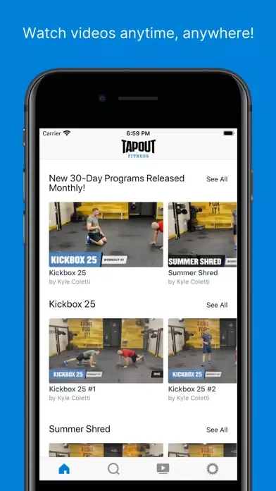 Tapout Fitness TV स्क्रीनशॉट