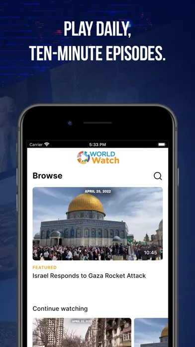 WORLD Watch News Screenshots