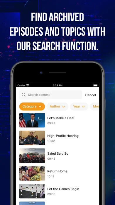 WORLD Watch News Screenshots