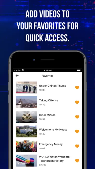 WORLD Watch News Screenshots