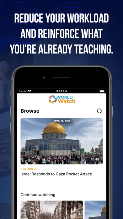 Screenshot di WORLD Watch for Schools