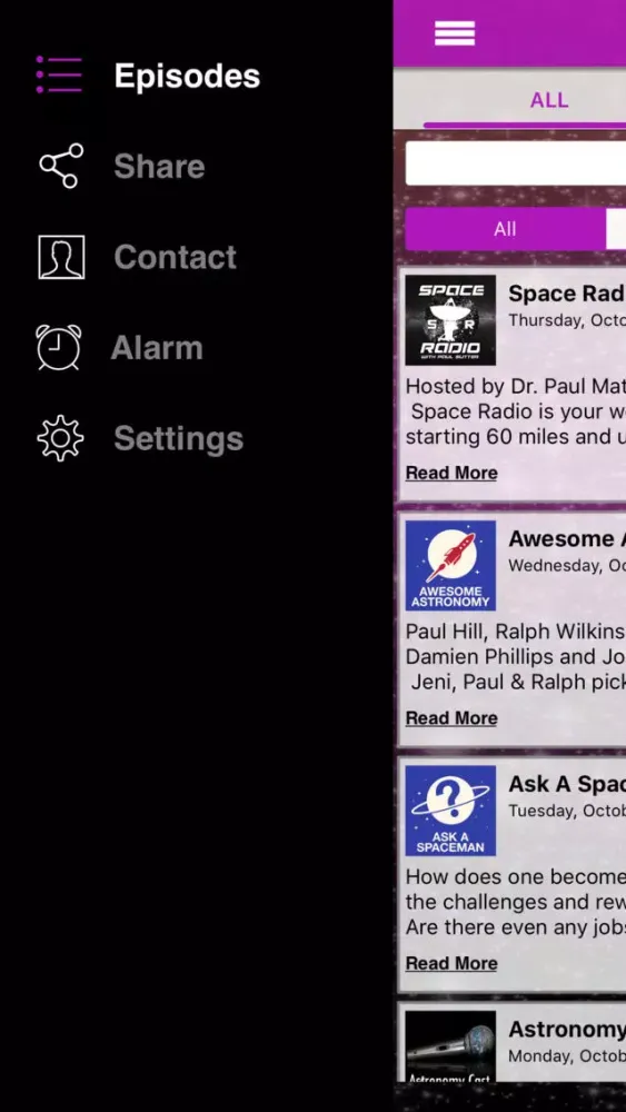 Screenshot di 365 Days of Astronomy