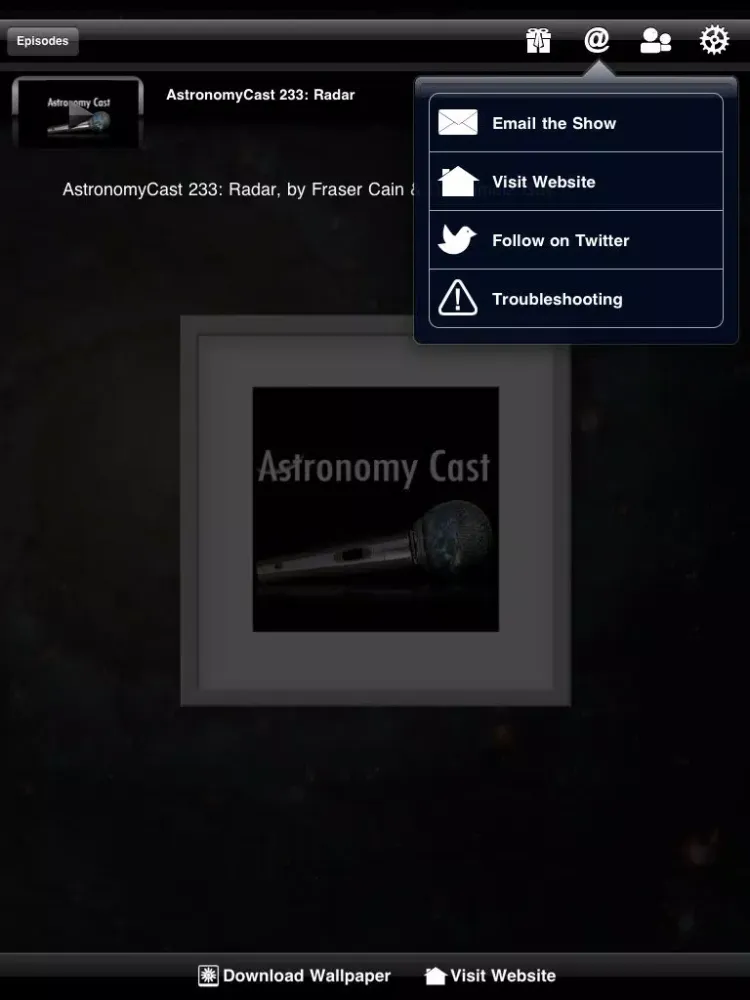 Astronomy Cast Player iPad  Ekran Görüntüleri