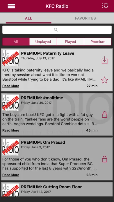 KFC Radio Ekran Görüntüleri