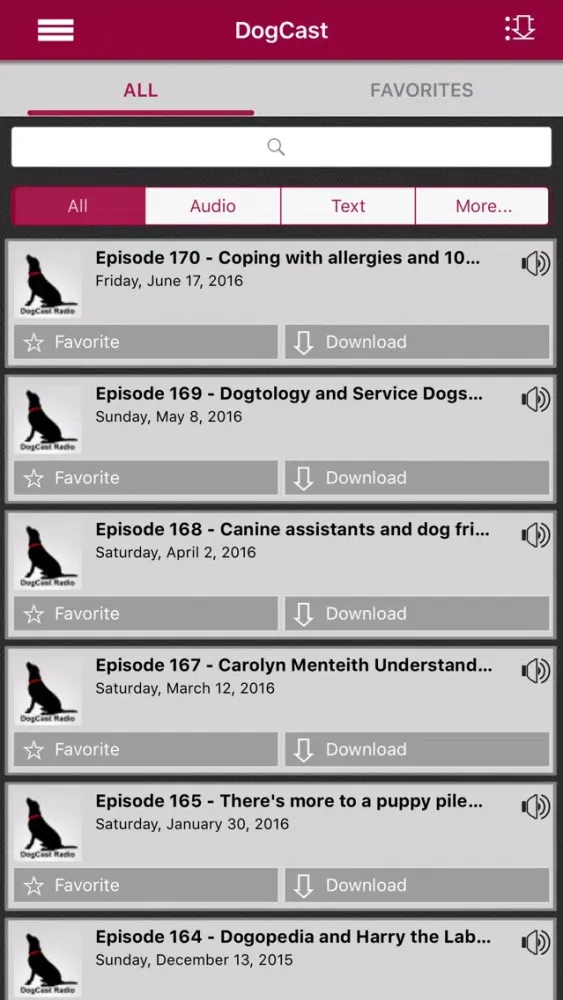 Captures d'écran de The DogCast Radio - Internet Radio for dog lovers
