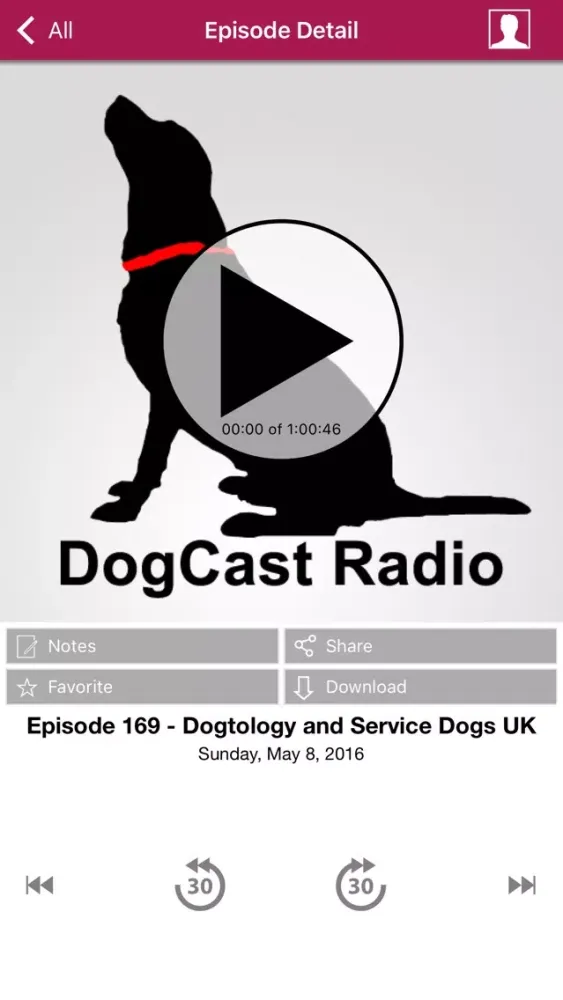 Captures d'écran de The DogCast Radio - Internet Radio for dog lovers