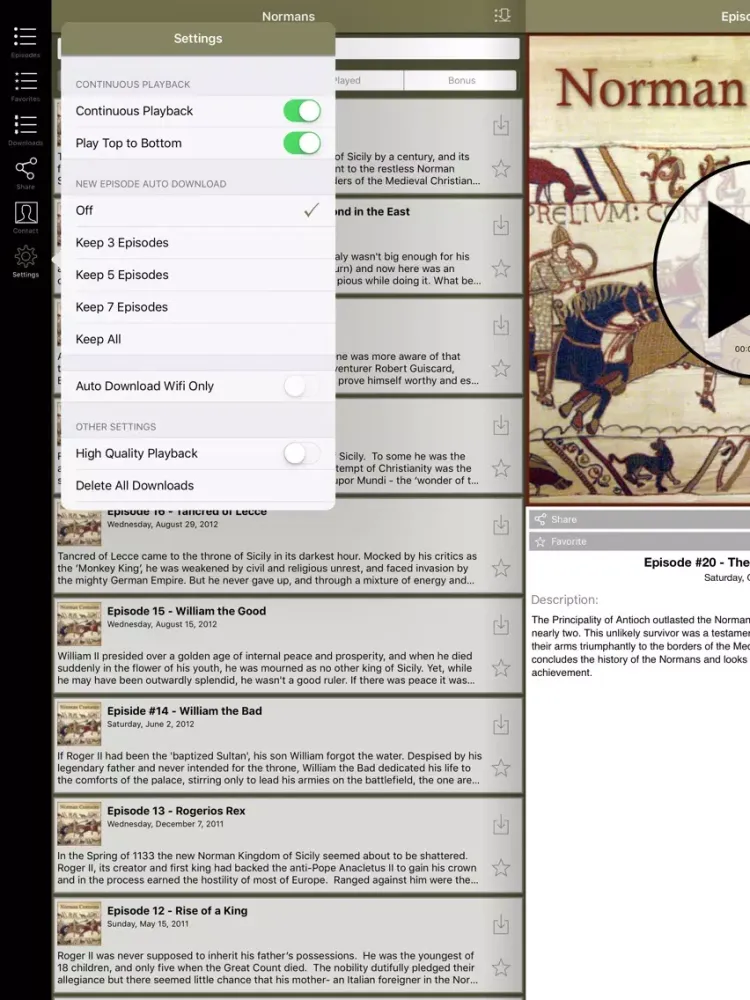 Norman Centuries- A Norman History App iPad  سکرین شاٹس