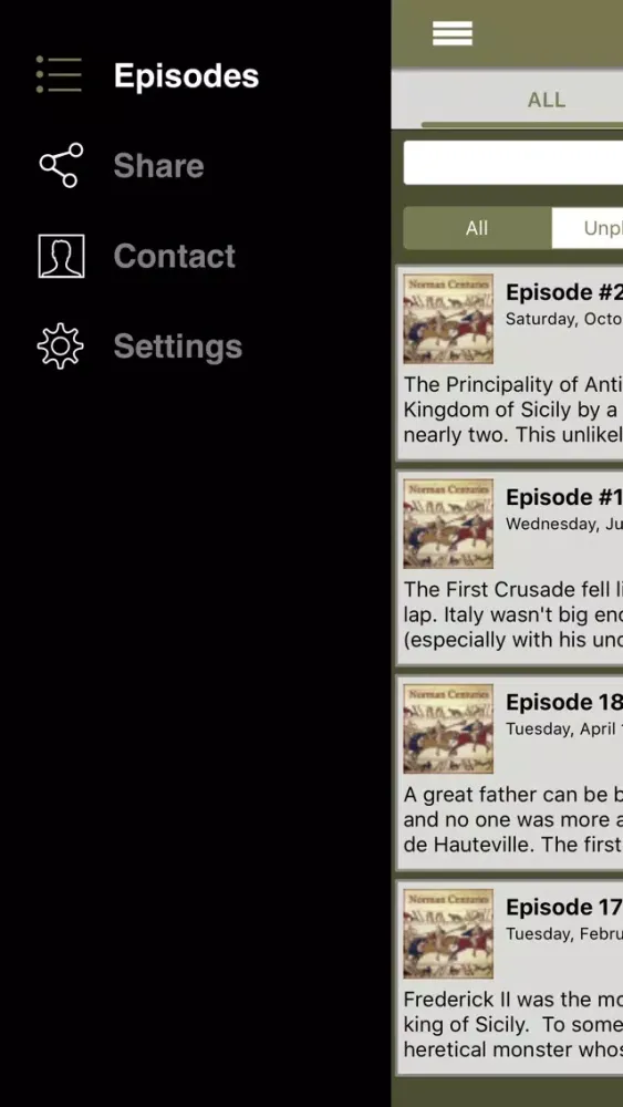 Norman Centuries- A Norman History App سکرین شاٹس