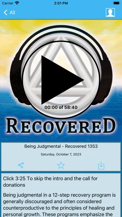 Ảnh chụp màn hình của Recovered Podcast