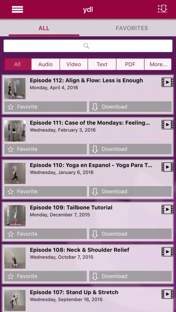 Capturas de pantalla de 20 Min. Yoga Sessions from YogaDownload.com