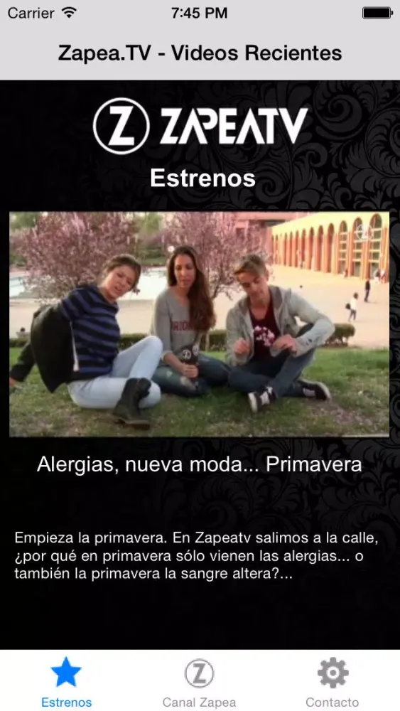 Скриншоты ZapeaTV