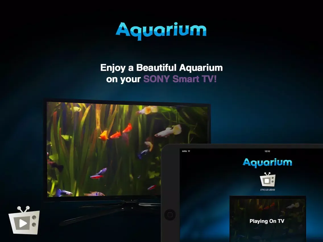 Capturas de tela do Aquarium for Sony Smart TVs iPad 