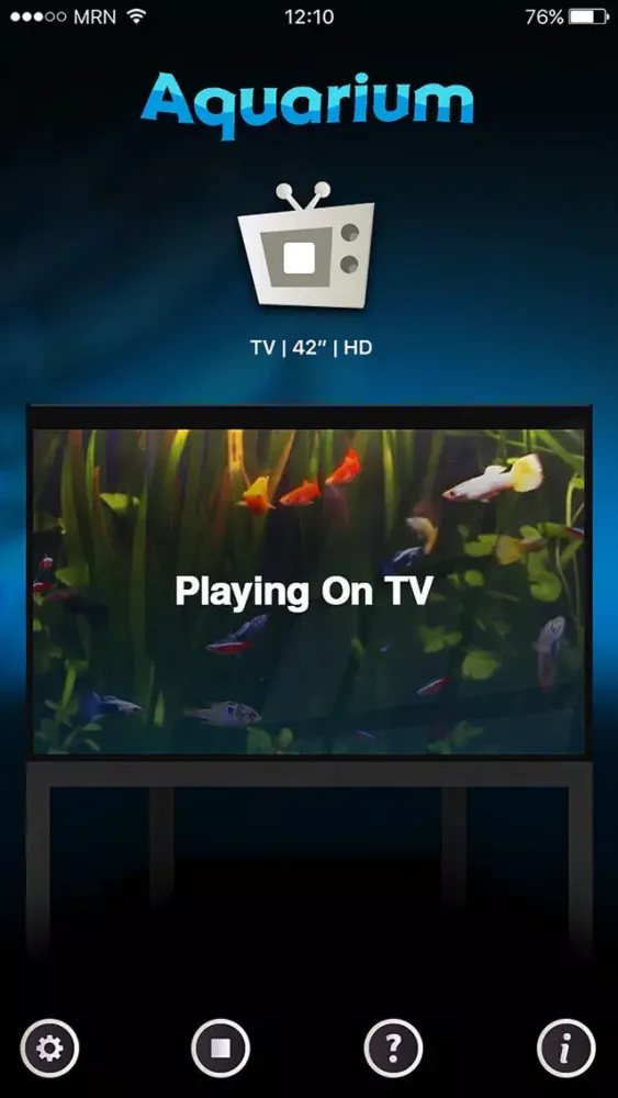 Capturas de tela do Aquarium for Sony Smart TVs