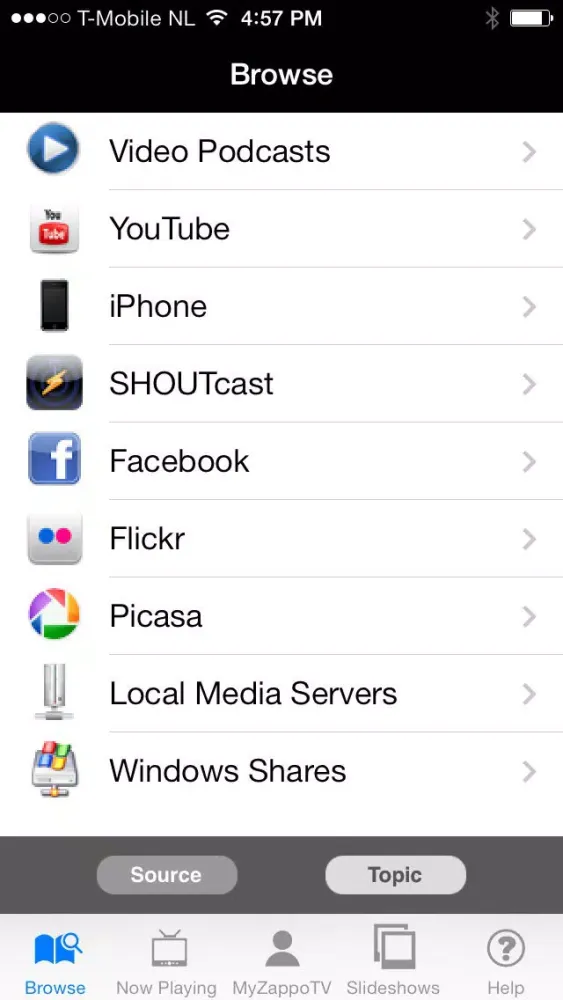 Скриншоты Media Player for Toshiba TV