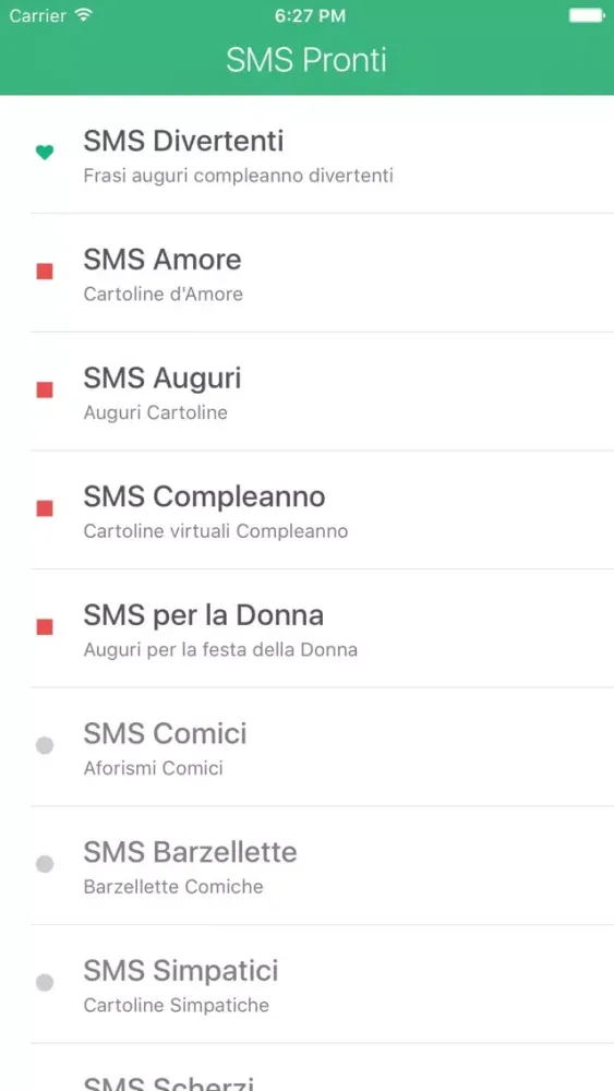 Sms Pronti e frasi auguri, compleanno e d'amore应用截图