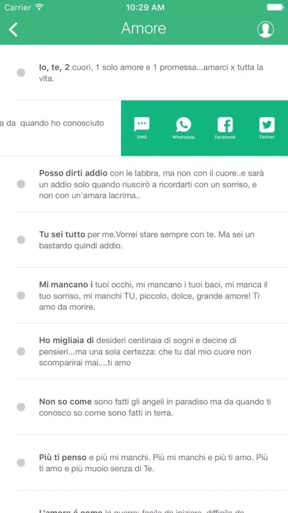 Sms Pronti e frasi auguri, compleanno e d'amore应用截图