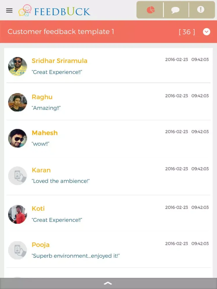 Feedbuck Reports iPad  Ekran Görüntüleri
