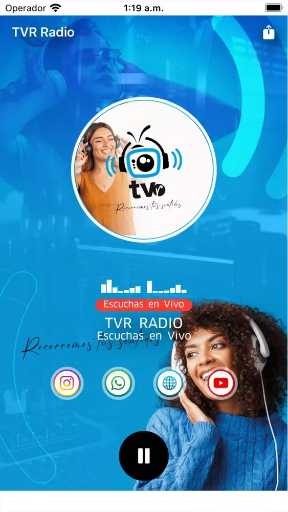 Tangkapan layar TVR Radio