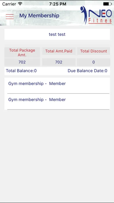 Neo Fitnes Screenshots
