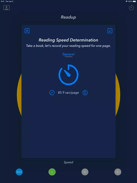 Tangkapan layar Readup: Training Timer iPad 