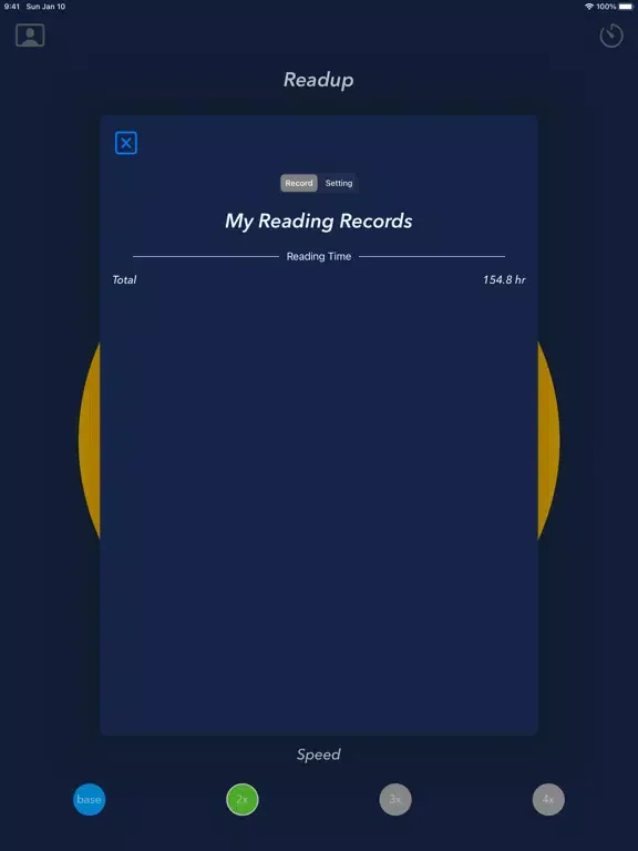 Tangkapan layar Readup: Training Timer iPad 
